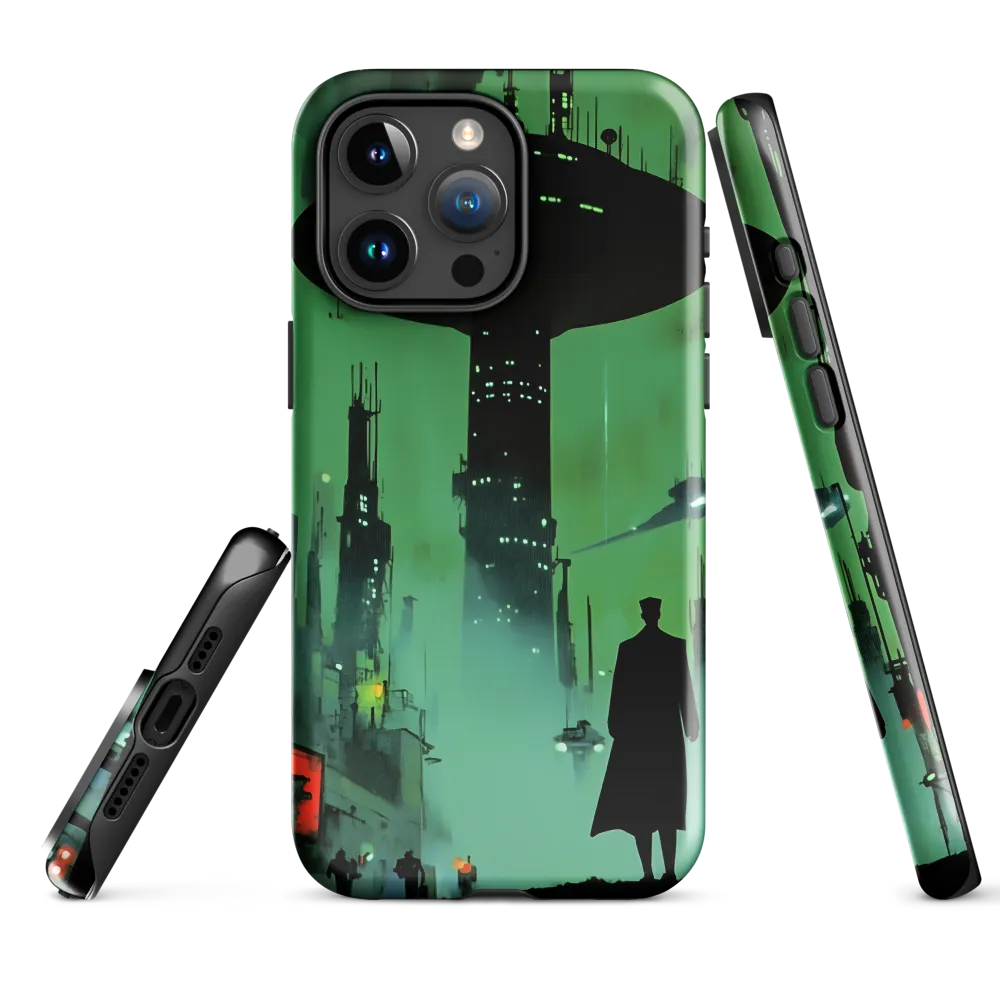 Urban Shadow: A Glimpse into the Future | Phone Case |  15 Pro Max | Tough Case | Glossy