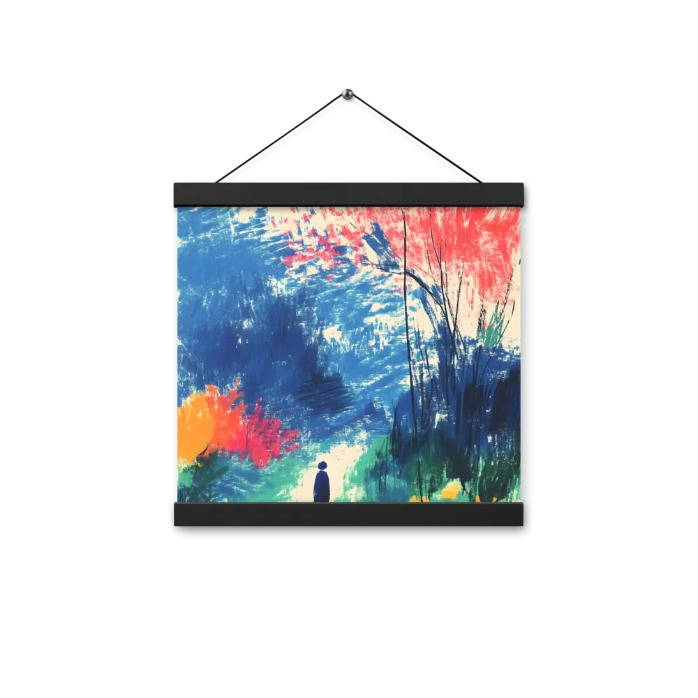 Whispers of Tranquility | Poster With Black Wood Hanger | 12″×12″