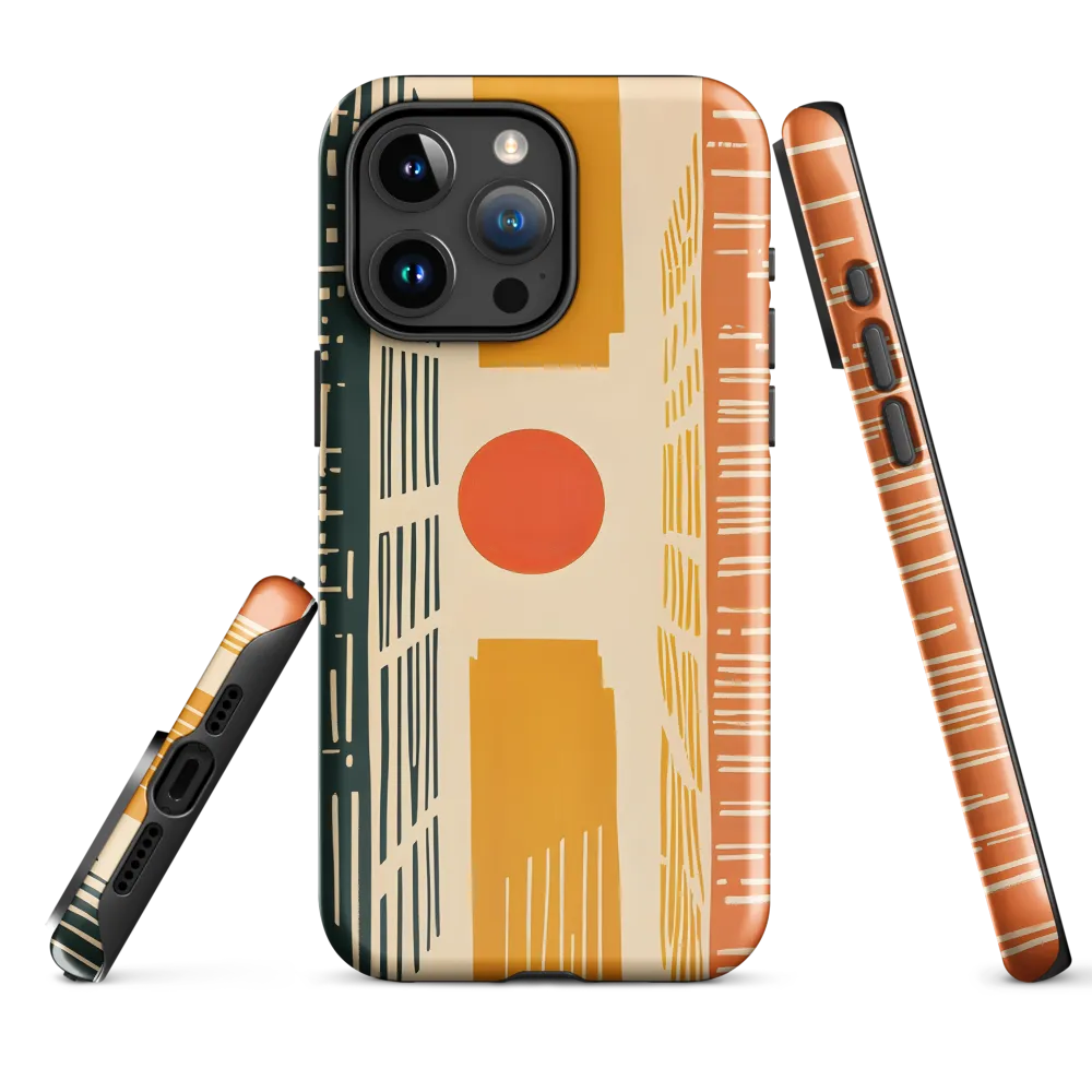 Urban Harmony: A Geometric Sunrise