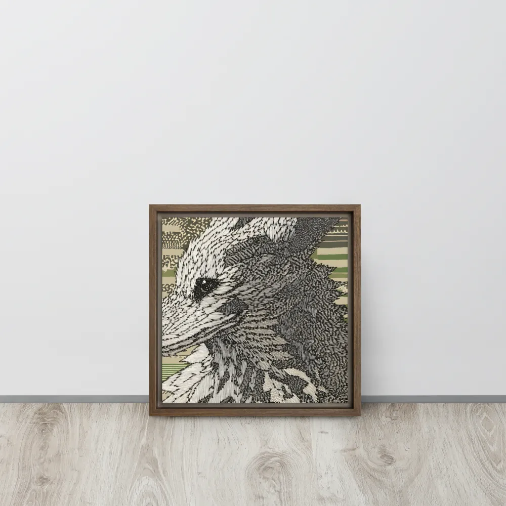 Reflections of the Forest | Canvas with Brown Frame | 12″×12″