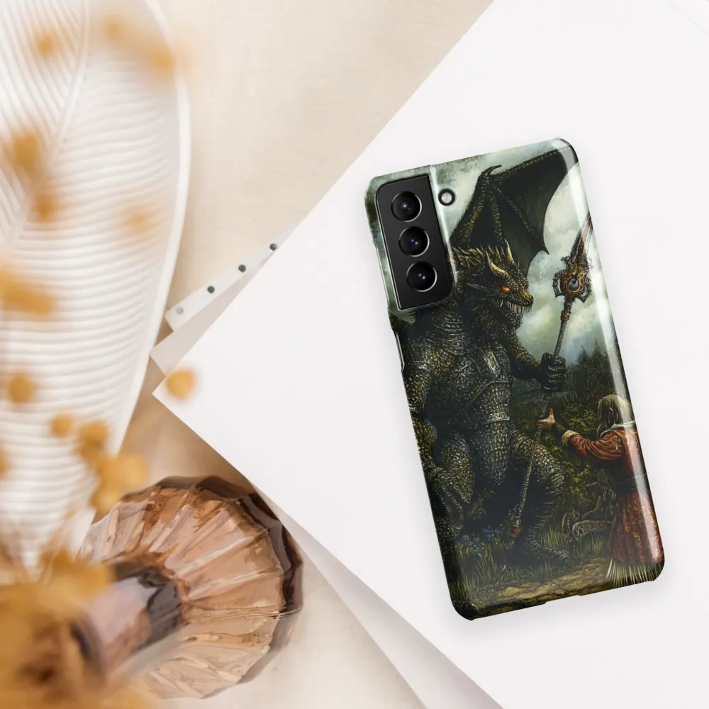The Confrontation: Dragon vs. Wizard | Phone Case |  S21 Plus | Snap Case | Glossy