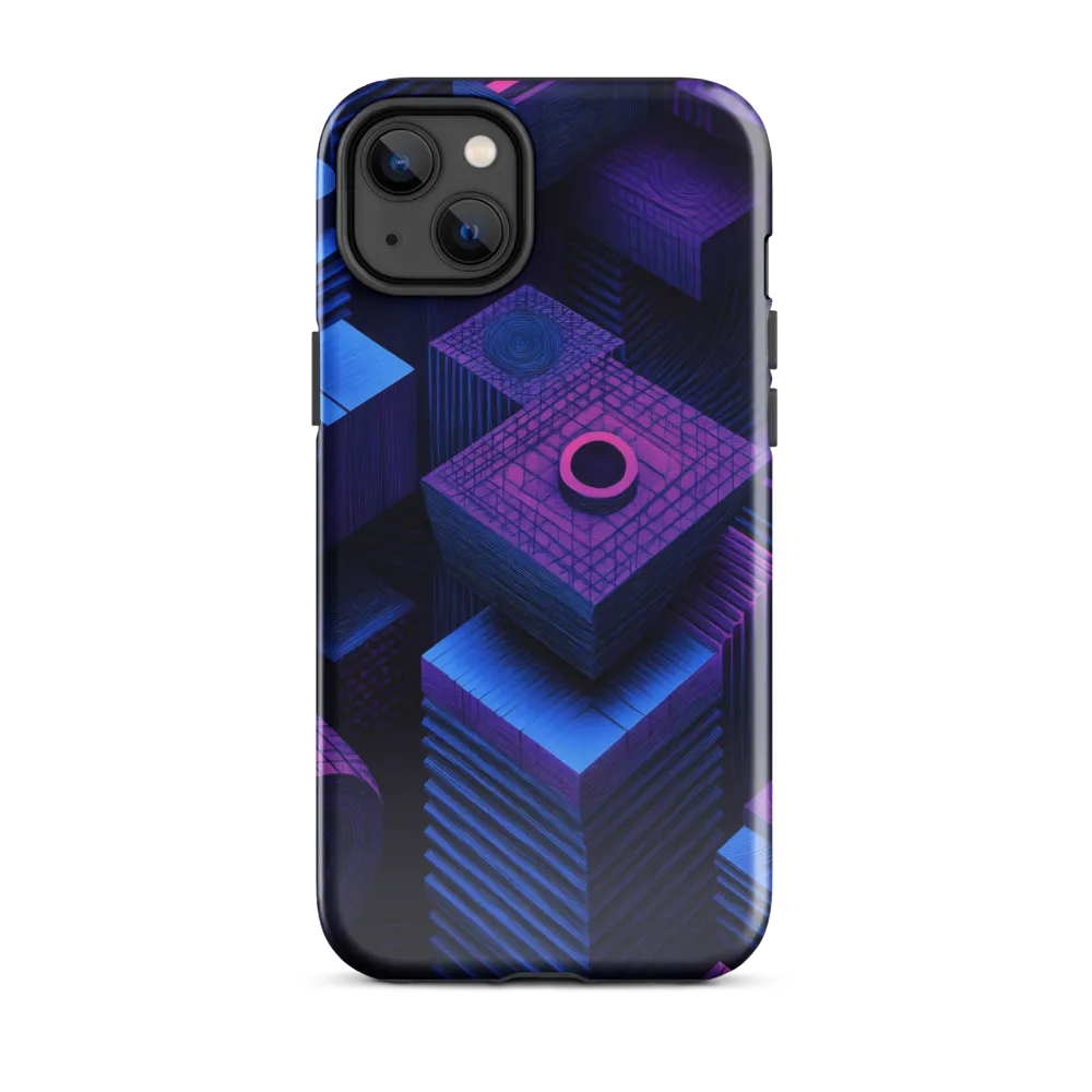 Geometric Dreams in Blue and Purple