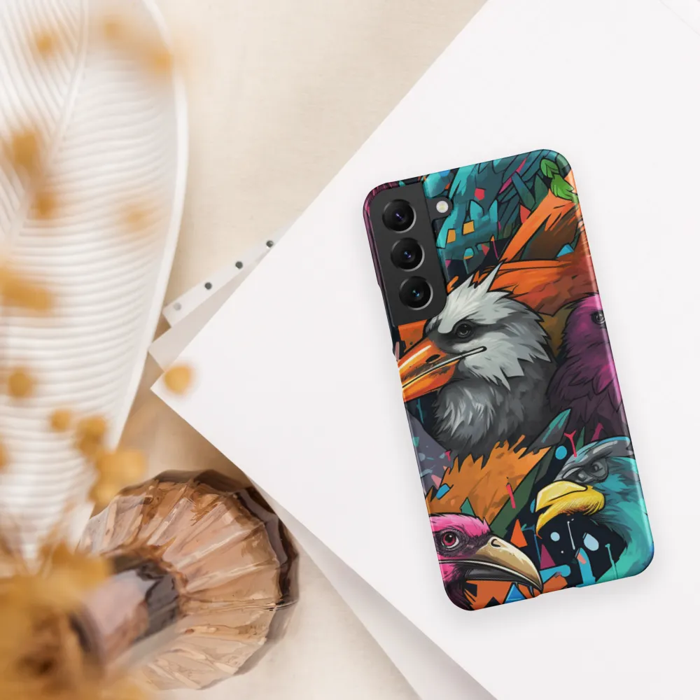 Avian Vortex: A Celebration of Color and Form | Phone Case |  S22 Plus | Snap Case | Matte