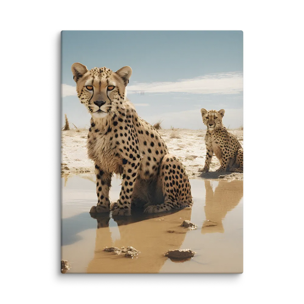 Silent Watchers of the Savanna | Canvas | 30″×40″