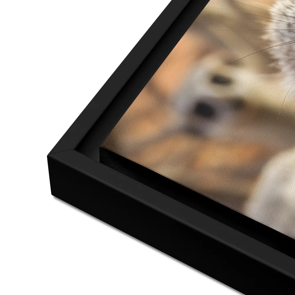 Curious Meerkats in Community | Canvas with Black Frame | 18″×24″
