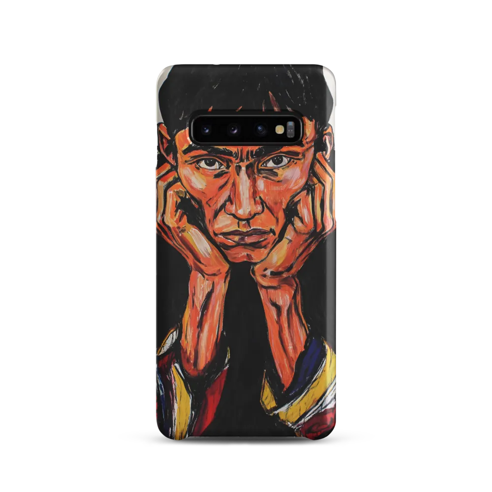 Contemplative Intensity: An Expressionist Portrait
