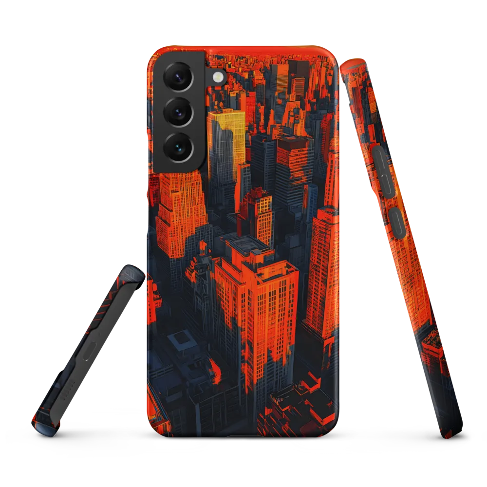 Urban Dawn: A Digital Ode to Skyscrapers | Phone Case |  S22 Plus | Snap Case | Matte