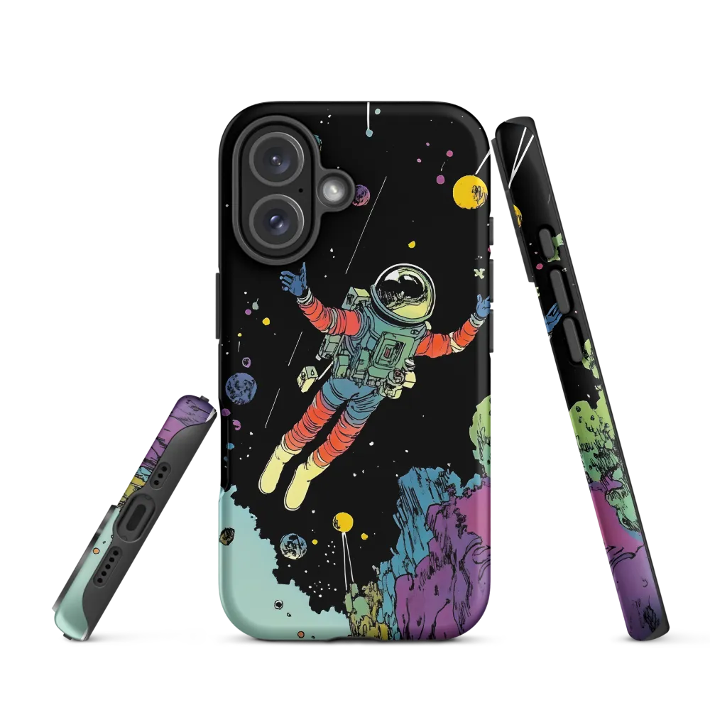 Celestial Voyage: The Astronaut's Journey | Phone Case