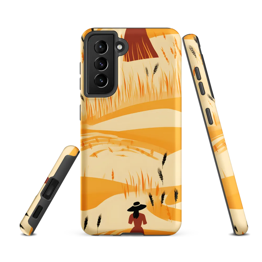 Embracing the Fields: A Floral Journey | Phone Case |  S21 FE | Tough Case | Matte