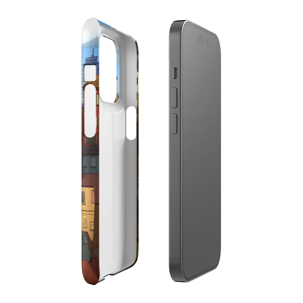 Urban Symphony: A Colorful Cityscape | Phone Case |  14 Pro | Snap Case | Matte