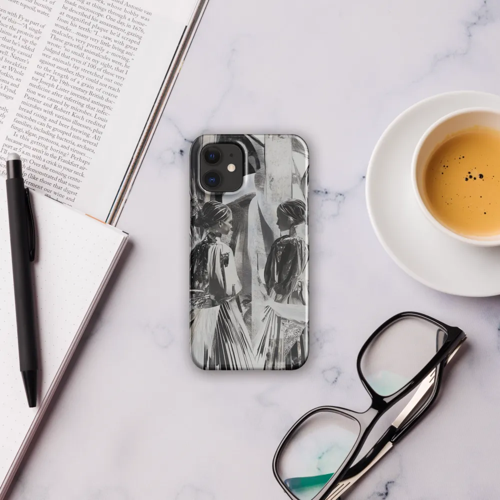Reflections in Monochrome | Phone Case |  12 Mini | Snap Case | Glossy