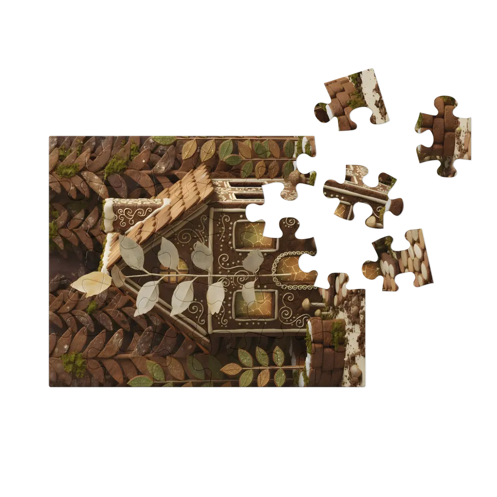 Gingerbread Cottage 
 Jigsaw Puzzle in Tin Box