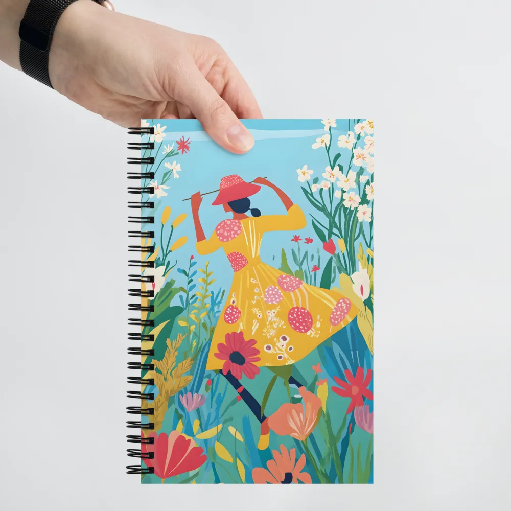 Dancing Among Blossoms | Spiral Notebook