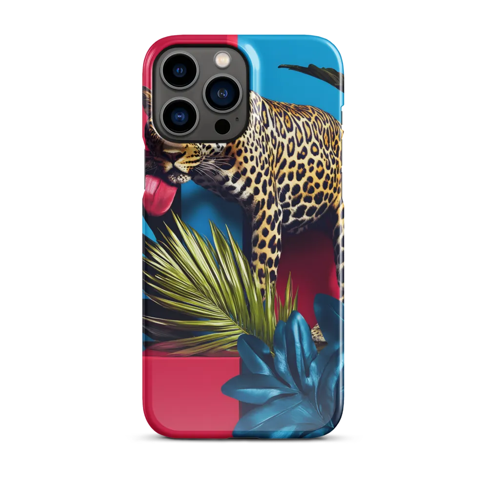 Playful Leopard in Vibrant Paradise