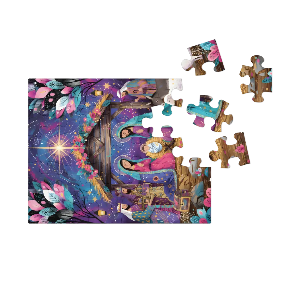 Night of the Nativity 
 Jigsaw Puzzle in Tin Box