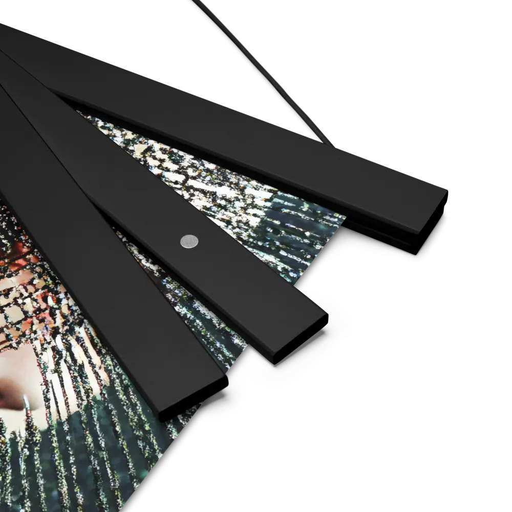 Fractured Identity | Poster With Black Wood Hanger | 10″×10″