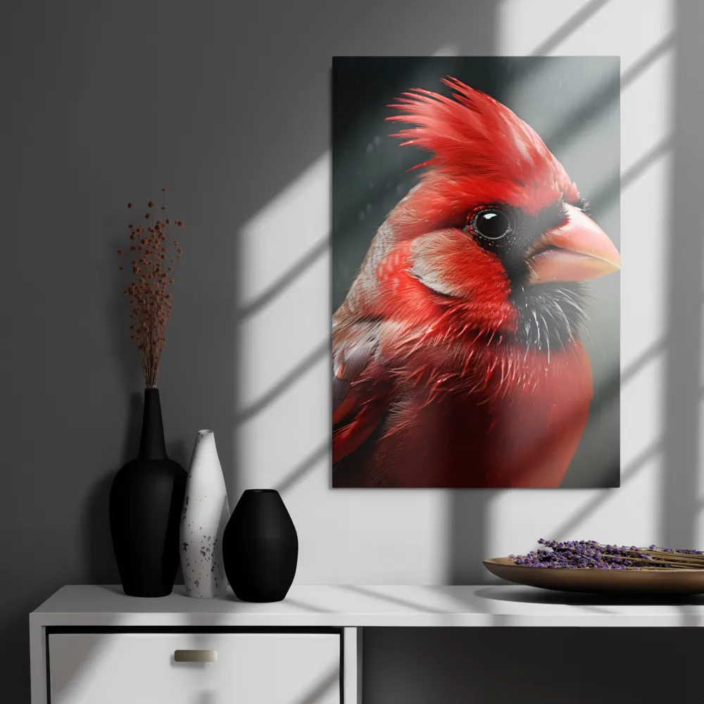 The Bold Cardinal | Metal Print | 20″×30″
