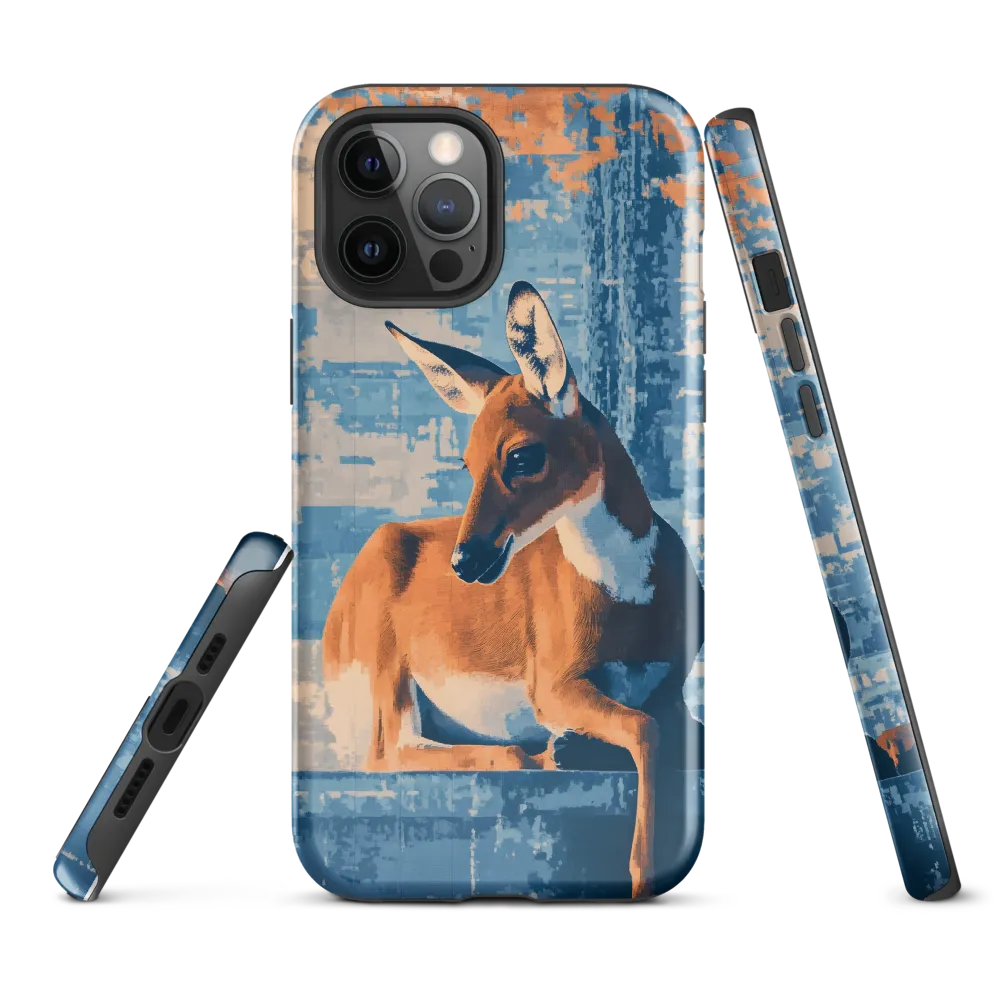 Serenity in Color: The Reclining Deer | Phone Case |  12 Pro Max | Tough Case | Glossy