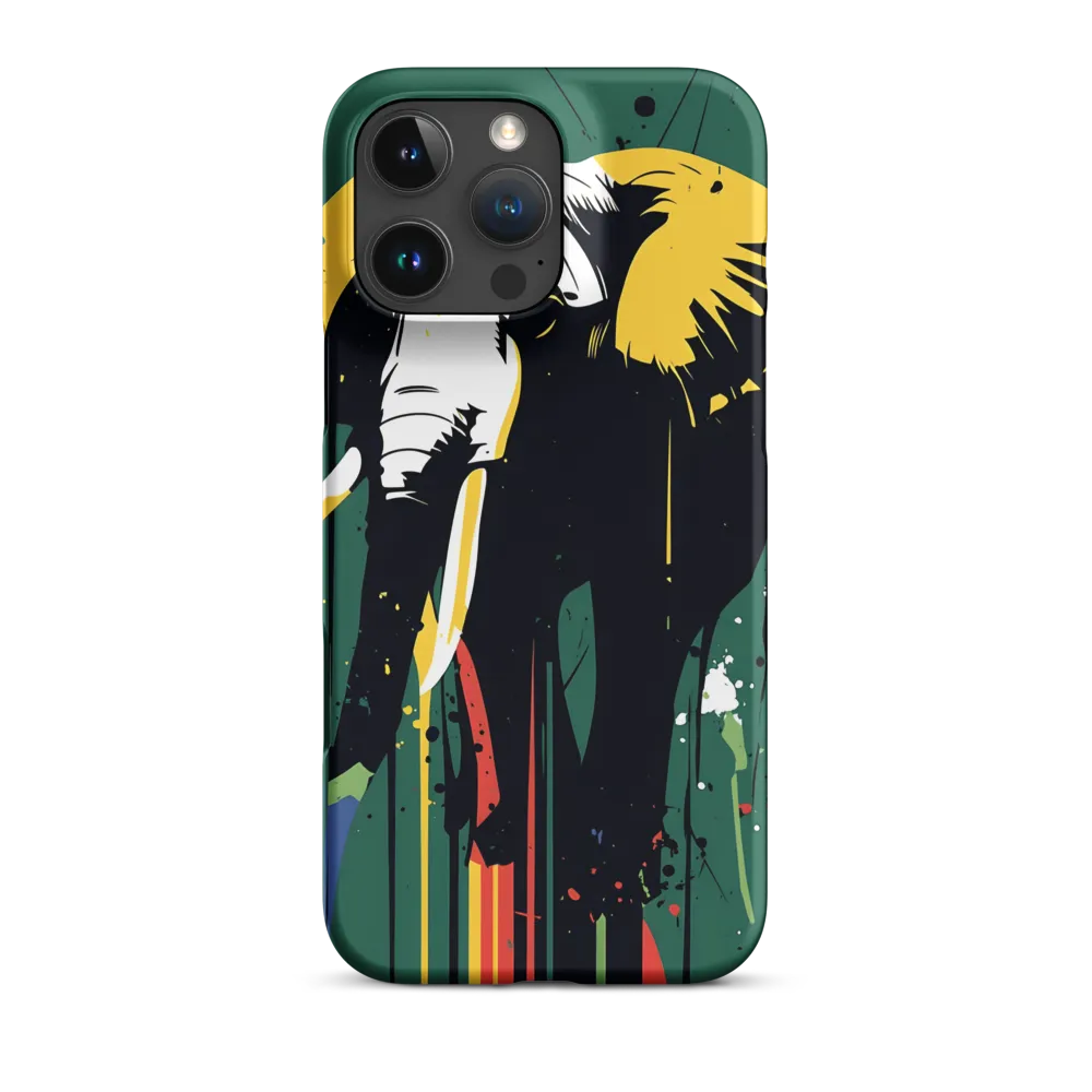 Majestic Minimalism: The Colorful Elephant