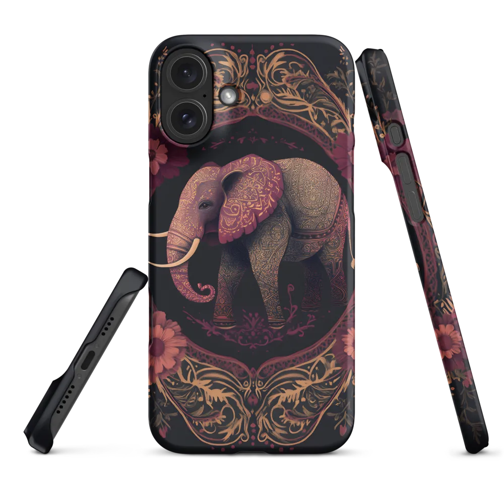 Regal Reverie: The Ornate Elephant | Phone Case |  16 Plus | Snap Case | Matte