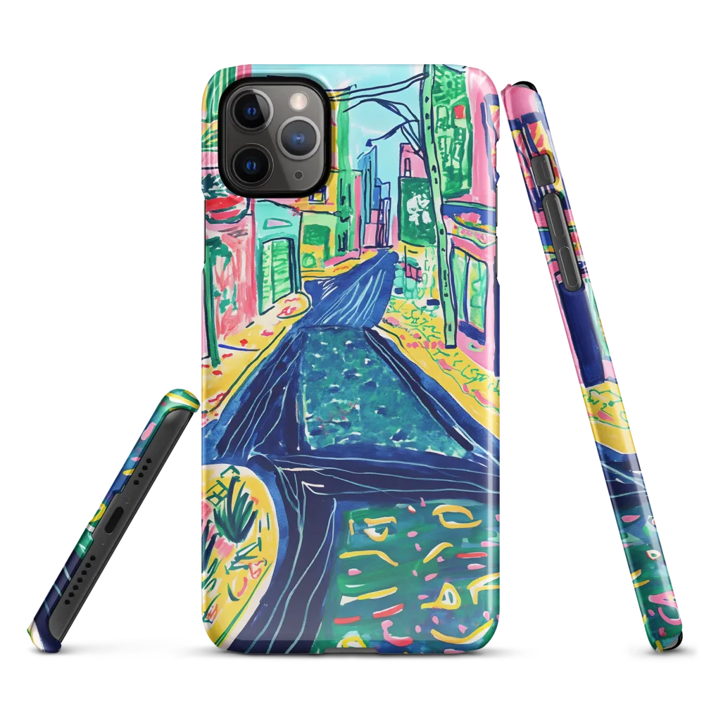 Dreamy Street in Vibrant Hues | Phone Case |  11 Pro Max | Snap Case | Glossy