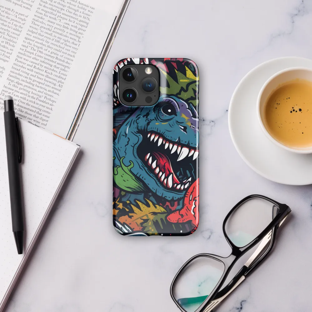 Dino Mania: A Colorful Frenzy | Phone Case |  16 Pro Max | Snap Case | Glossy