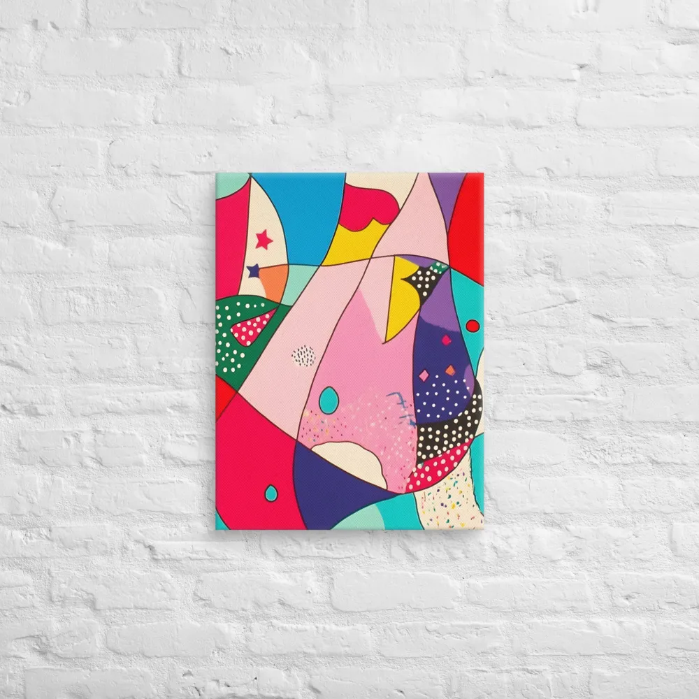 Playful Geometry in Color | Canvas | 18″×24″