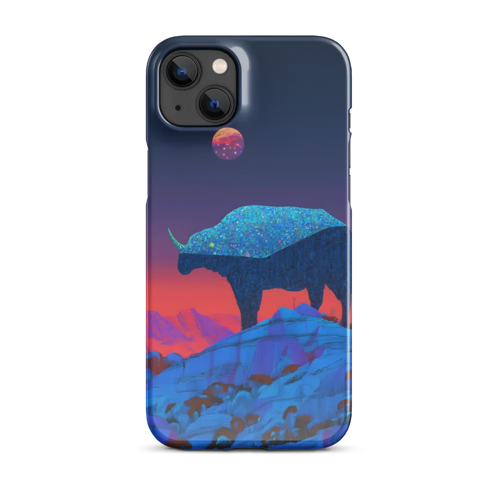 Luminous Bison Under a Celestial Sky