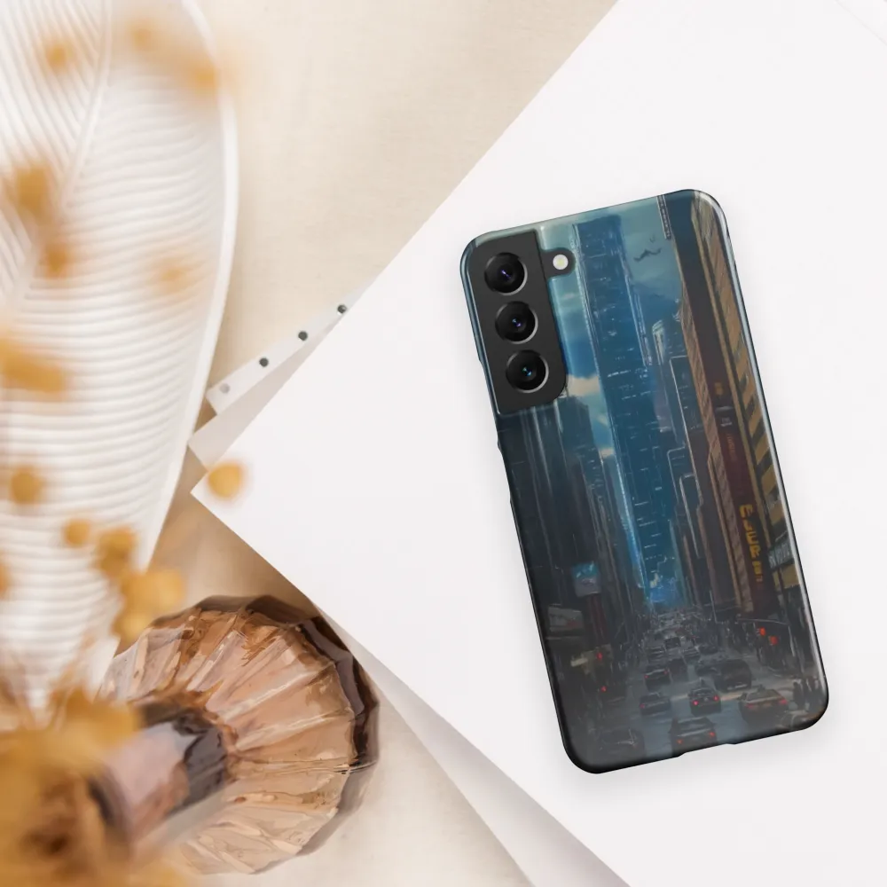 Urban Symphony: A Cityscape Reverie | Phone Case |  S22 Plus | Snap Case | Glossy
