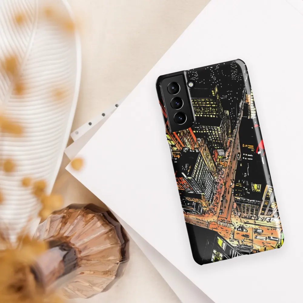 Urban Nightscape: A Bird's-eye View
