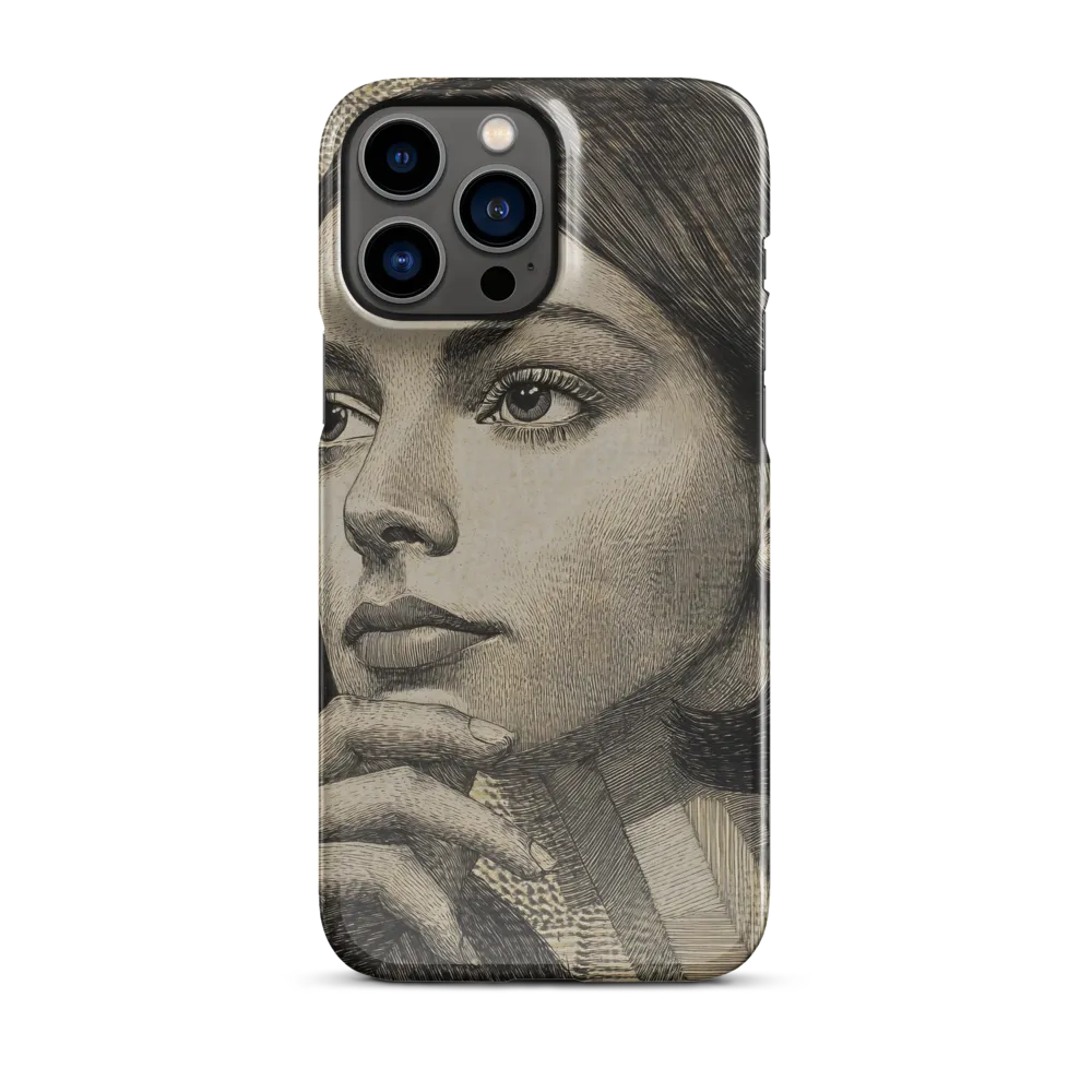 Contemplative Reflection | Phone Case |  13 Pro Max | Snap Case | Glossy