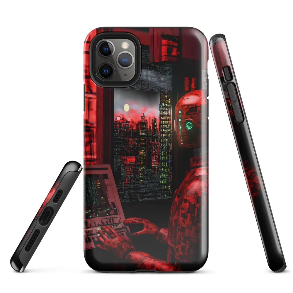 Urban Echoes of a Cybernetic Future | Phone Case |  11 Pro Max | Tough Case | Glossy