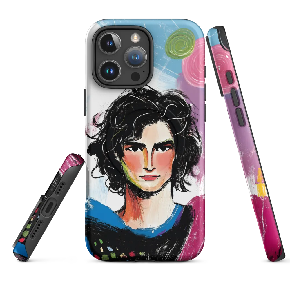 Vibrant Portrait of Youth | Phone Case |  16 Pro Max | MagSafe® Tough Case | Matte
