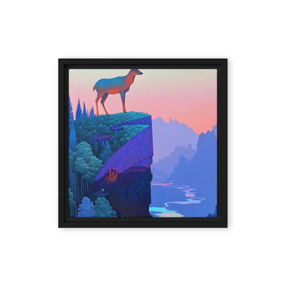 Majestic Refuge | Canvas with Black Frame | 12″×12″