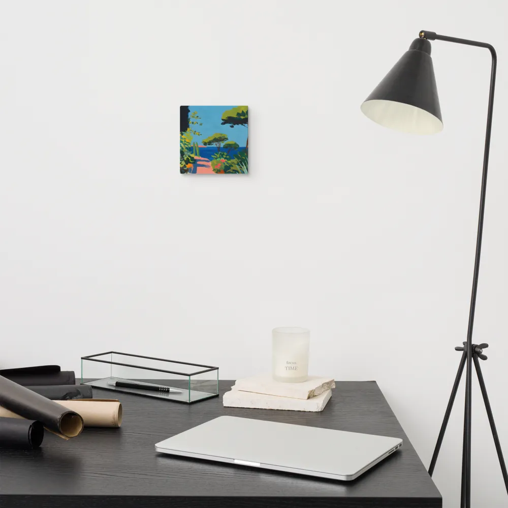 Coastal Garden Path 
 Canvas | 6″x 6″