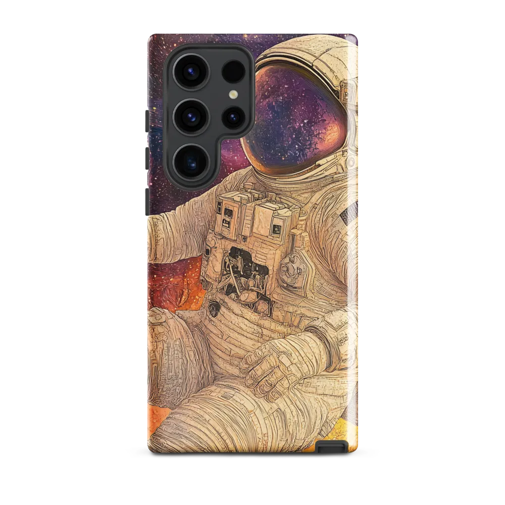 Nebular Mosaic — Seated Astronaut