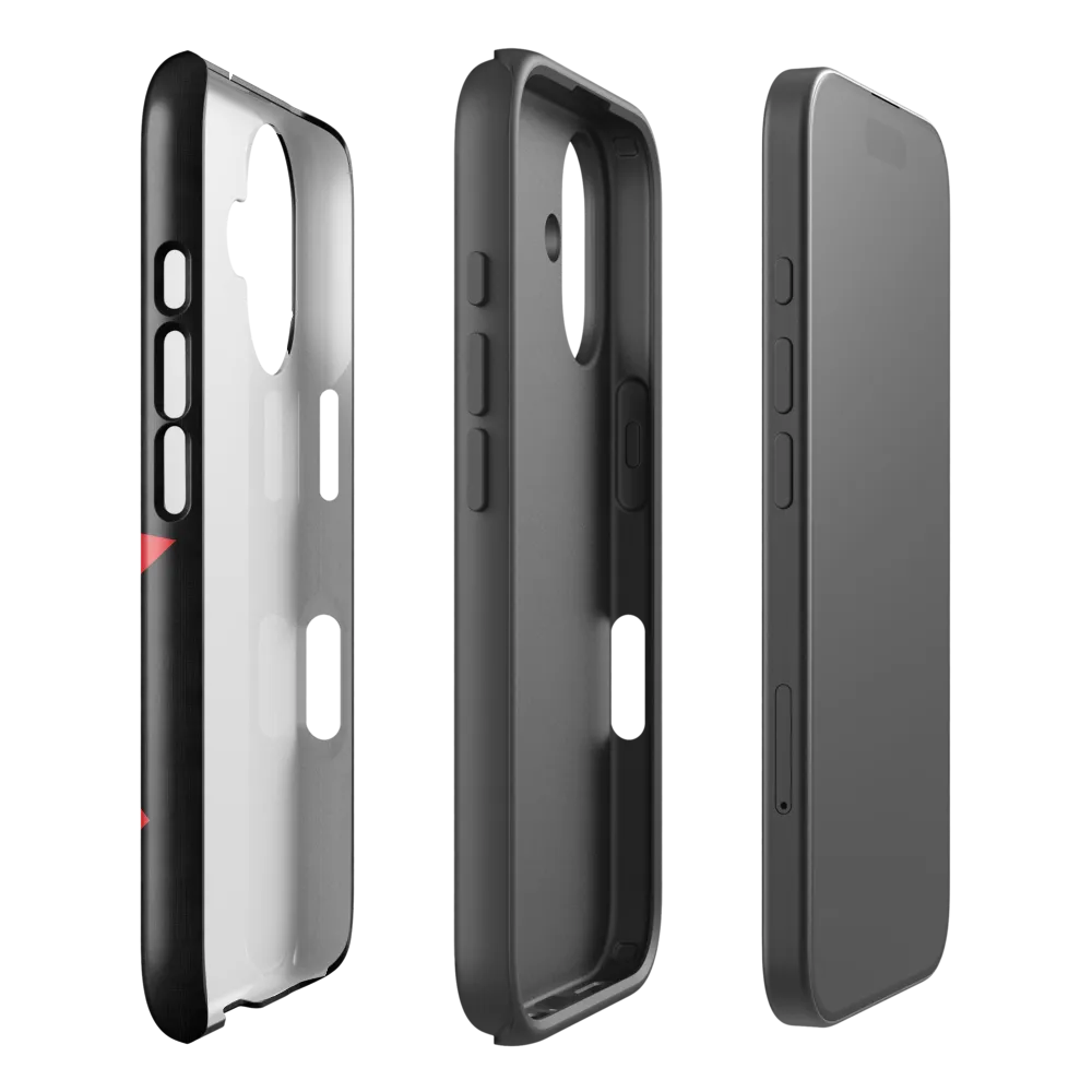 Geometric Symphony in Contrast | Phone Case |  16 | Tough Case | Glossy