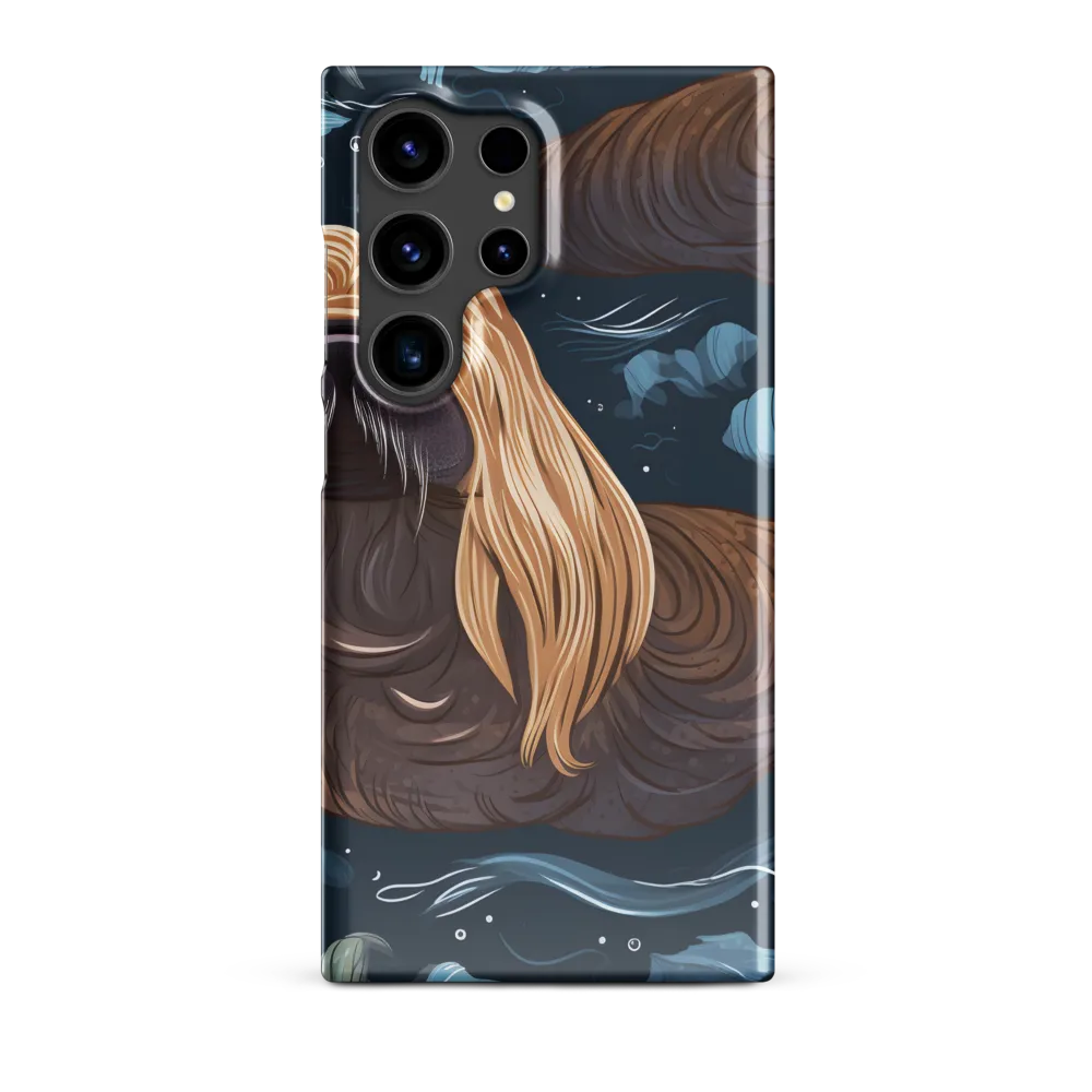Whimsical Walruses in Deep Blue
