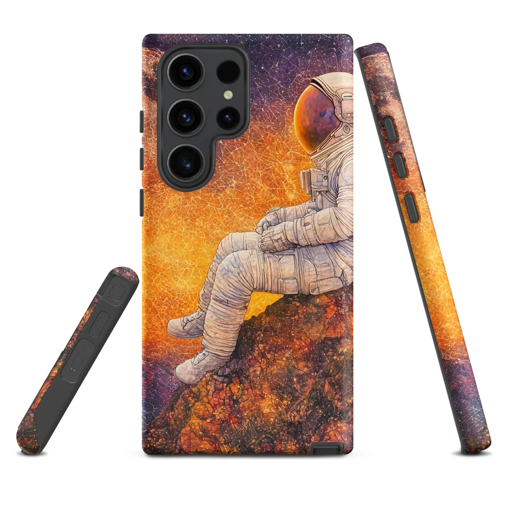 Cosmic Contemplation | Phone Case |  S23 Ultra | Tough Case | Matte