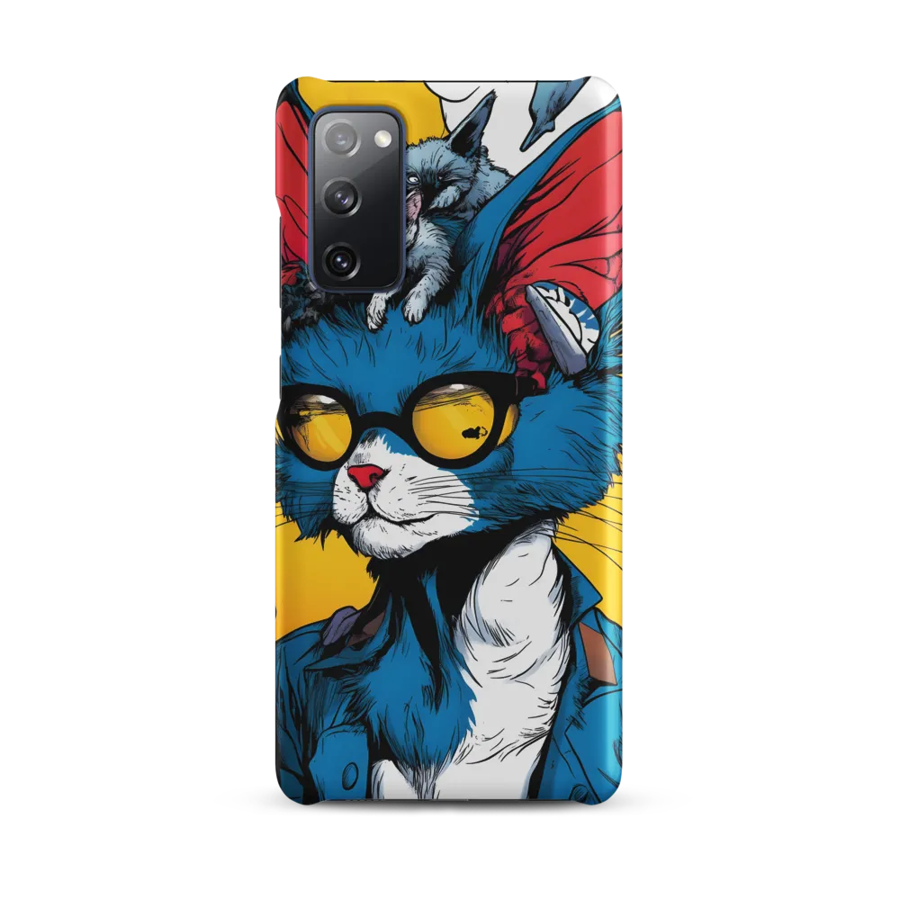Spectacled Blue — Cat Portrait with Kitten