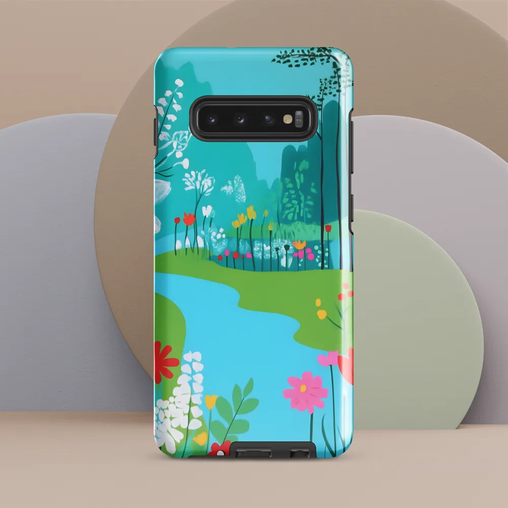 Whispers of Spring: A Colorful Retreat | Phone Case |  S10 Plus | Tough Case | Glossy