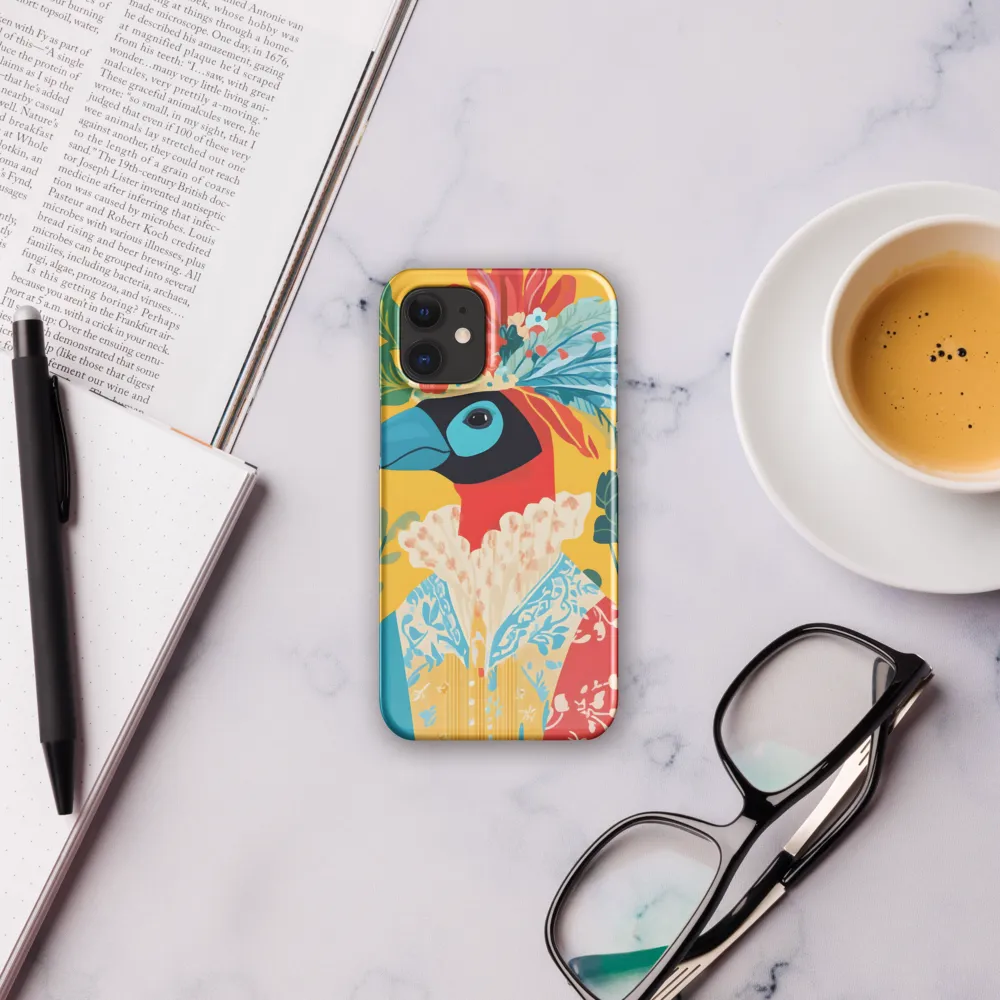 The Regal Parrot: A Celebration of Color | Phone Case |  12 Mini | Snap Case | Glossy