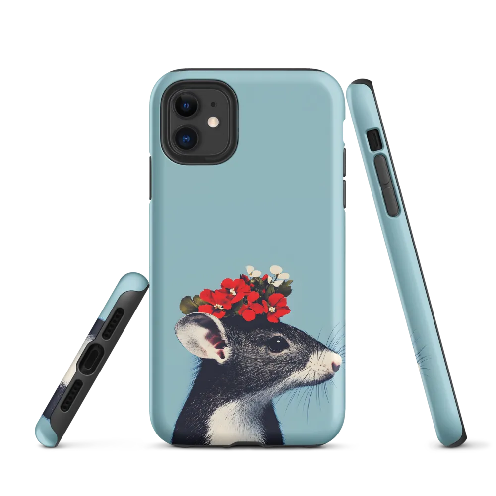 Whimsical Flora: A Mouse's Floral Crown