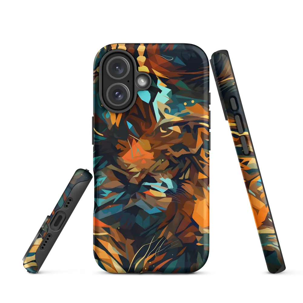 Wild Symphony: Abstract Tigers | Phone Case |  16 | Tough Case | Matte
