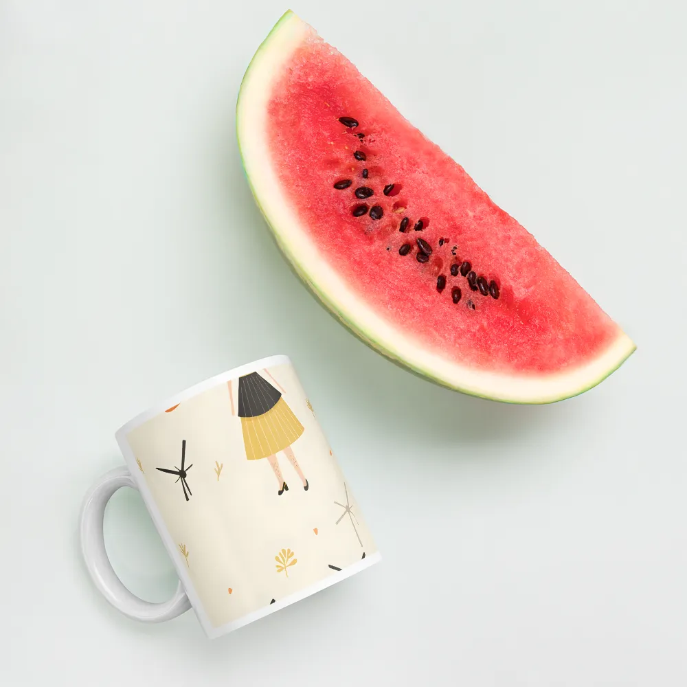 Whimsical Patterns of Nature and Femininity | Mugs | Multiple Sizes & Colors