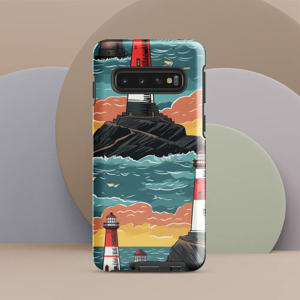 Lighthouses in a Whimsical Ocean