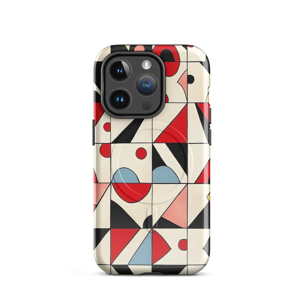 Dynamic Geometric Harmony | Phone Case |  14 Pro | MagSafe® Tough Case | Glossy