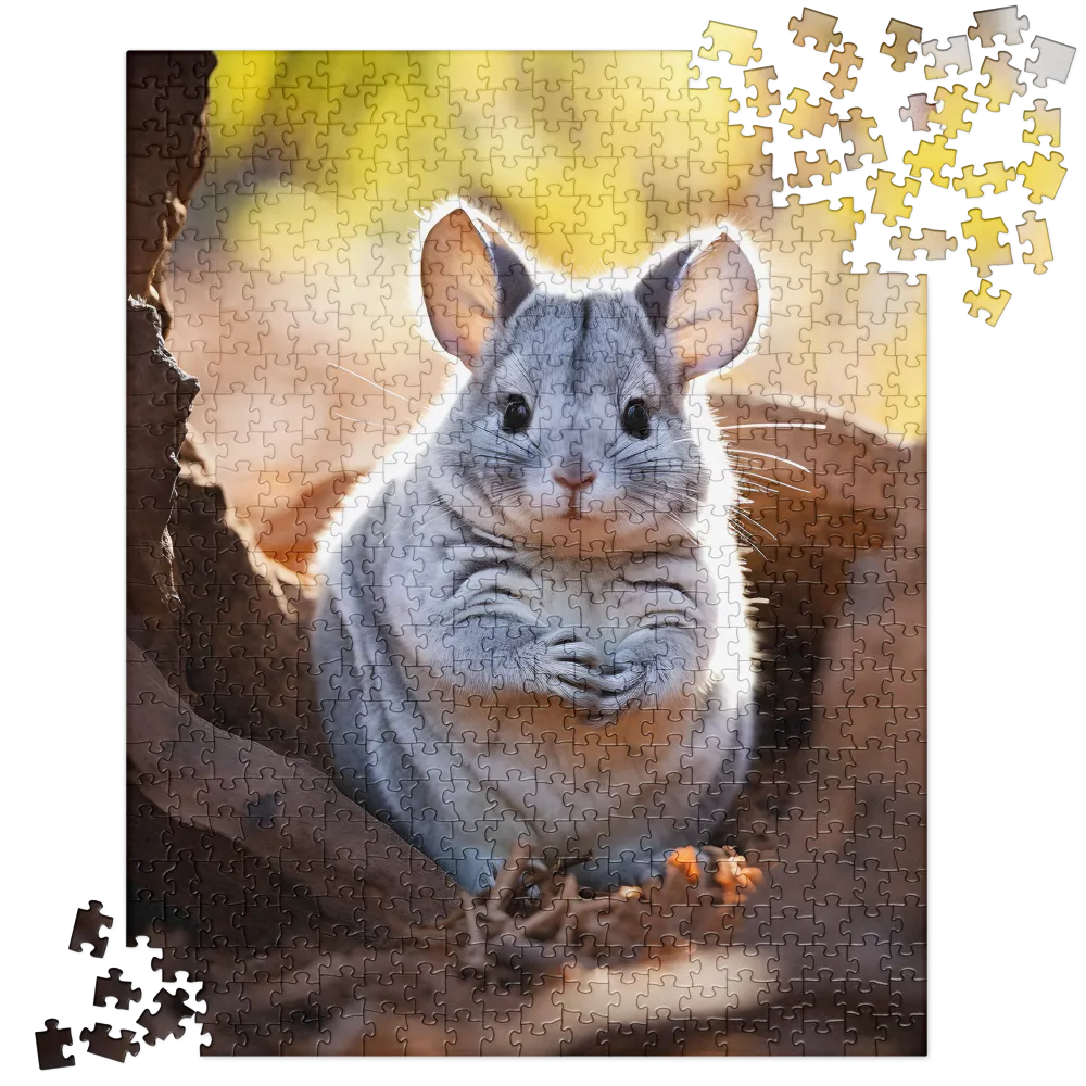 Gentle Whispers of Nature: The Chinchilla | Jigsaw Puzzle | 520 pieces