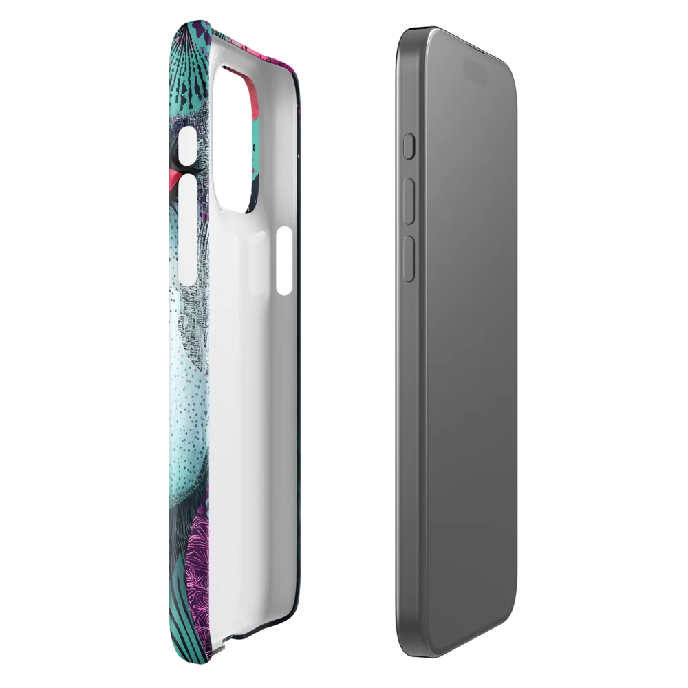 Mystical Beauty in Blue and Pink | Phone Case |  15 Pro Max | Snap Case | Glossy