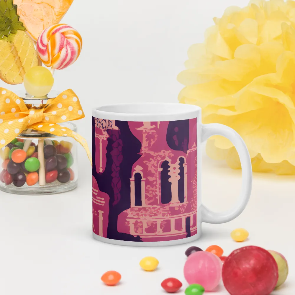 Whimsical Interplay of Figures and Architecture | Mugs | Multiple Sizes & Colors